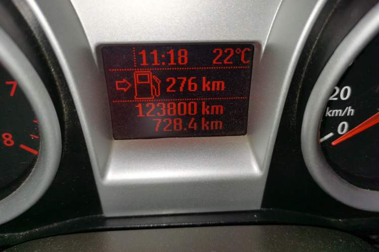 Used Ford Focus 2013 Sedan Classic 1.8L Automatic Base Model Odometer Close Up