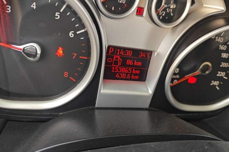 Used Ford Focus 2013 Hatchback Classic 1.8L Automatic Base Model Odometer Close Up