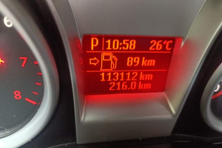 Used Ford Focus 2013 Hatchback Classic 1.8L Automatic Base Model Odometer Close Up