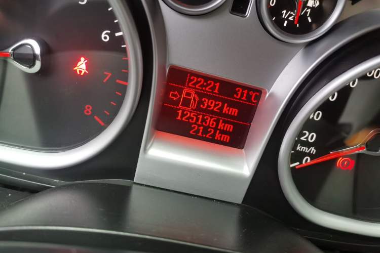 Used Ford Focus 2013 Hatchback Classic 1.8L Automatic Base Model Odometer Close Up