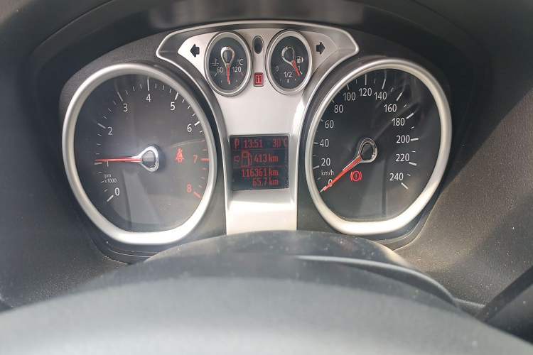 Used Ford Focus 2013 Hatchback Classic 1.8L Automatic Base Model Odometer Close Up
