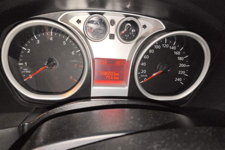 Used Ford Focus 2013 Hatchback Classic 1.8L Automatic Base Model Odometer Close Up