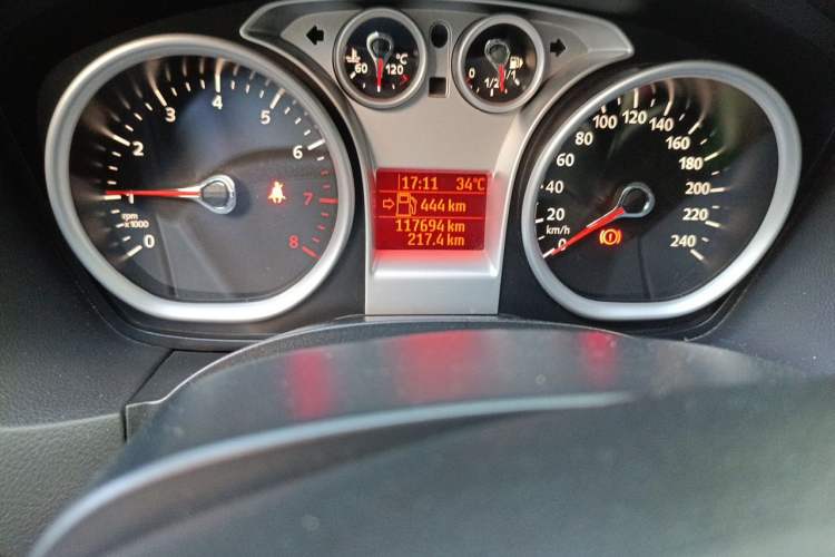 Used Ford Focus 2013 Hatchback Classic 1.8L Automatic Base Model Odometer Close Up