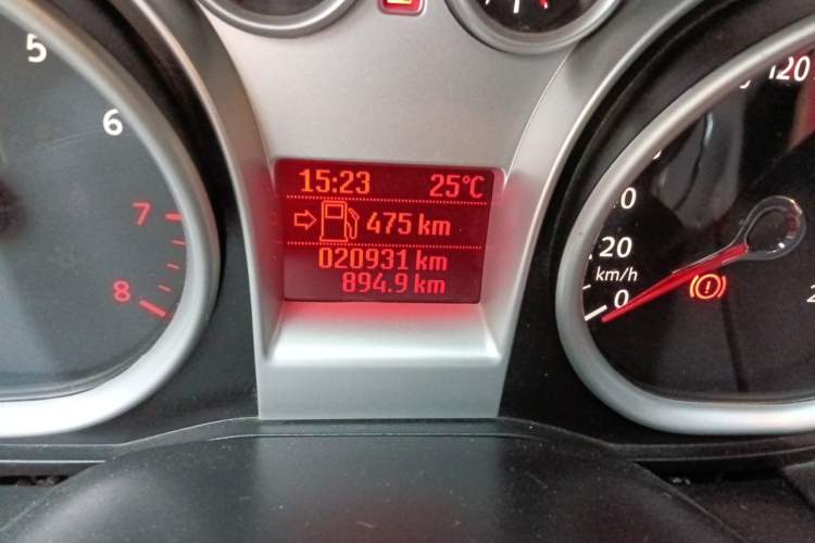 Used Ford Focus 2013 Hatchback Classic 1.8L Manual Base Model Odometer Close Up