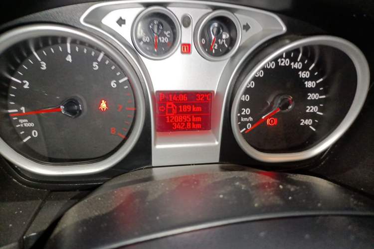 Used Ford Focus 2013 Hatchback Classic 1.8L Automatic Base Model Odometer Close Up