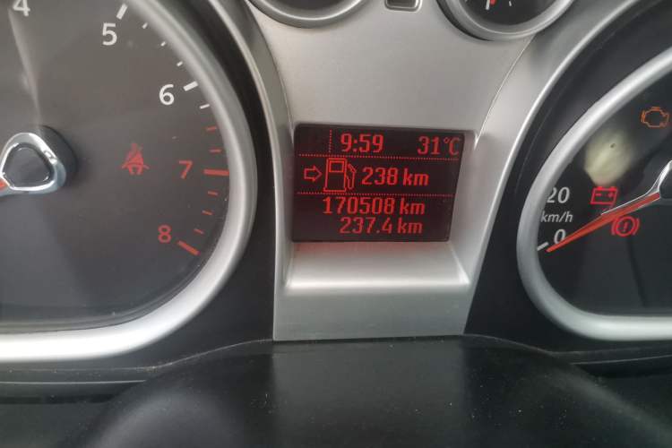 Used Ford Focus 2013 Hatchback Classic 1.8L Automatic Base Model Odometer Close Up
