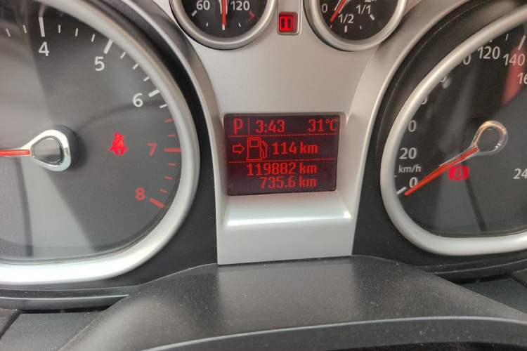 Used Ford Focus 2013 Hatchback Classic 1.8L Automatic Base Model Odometer Close Up