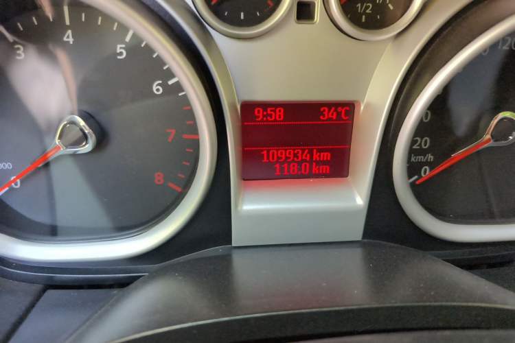 Used Ford Focus 2014 Hatchback Classic 1.8L Automatic Cool White Collector's Edition Odometer Close Up