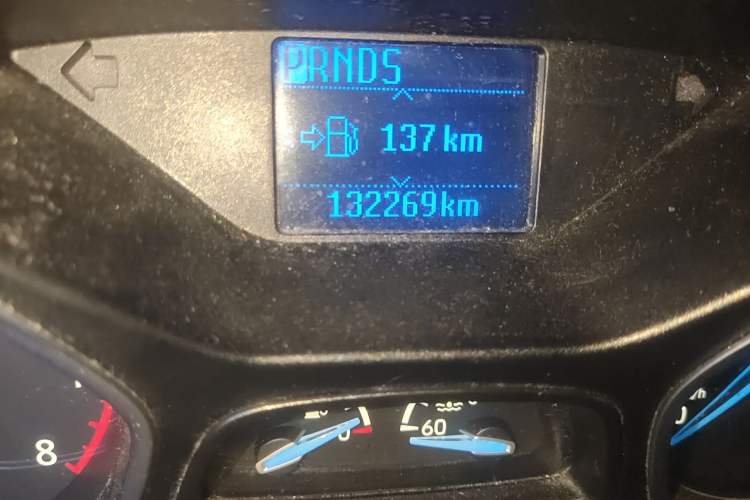 Used Ford Focus 2015 Sedan 1.6L Automatic Trend Model Odometer Close Up
