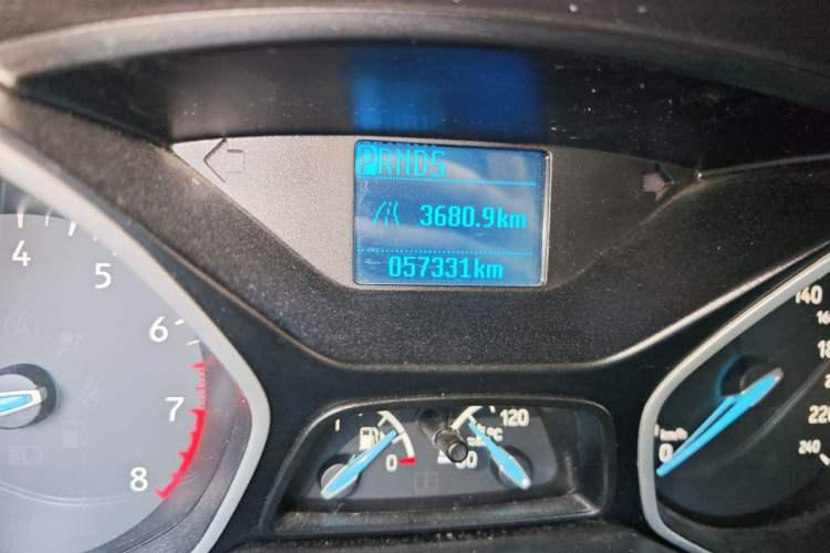 Used Ford Focus 2015 Sedan 1.6L Automatic Comfort Model Odometer Close Up