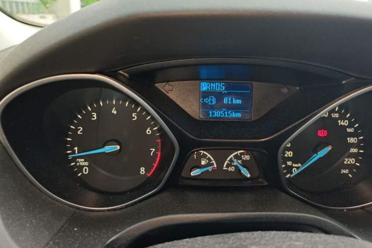 Used Ford Focus 2015 Sedan 1.6L Automatic Trend Model Odometer Close Up