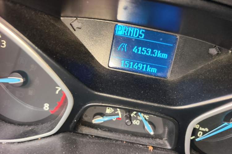 Used Ford Focus 2015 Hatchback 1.6L Automatic Comfort Model Odometer Close Up