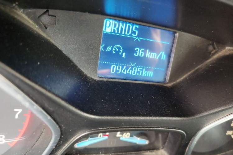 Used Ford Focus 2015 Sedan 1.6L Automatic Trend Model Odometer Close Up