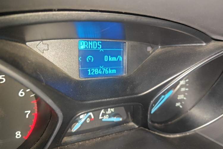 Used Ford Focus 2015 Sedan 1.6L Automatic Trend Model Odometer Close Up