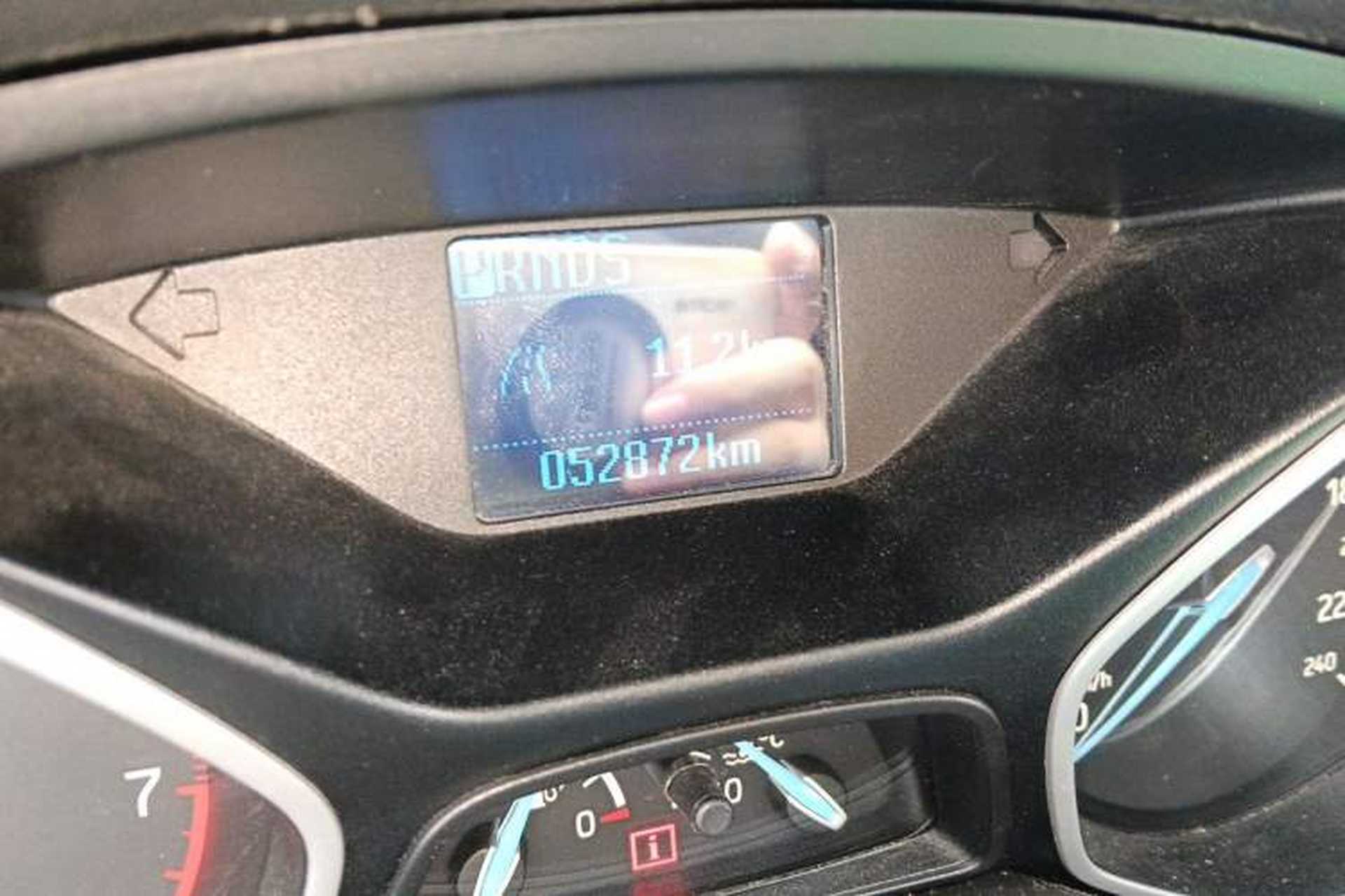 Used Ford Focus 2015 Sedan 1.6L Automatic Comfort Model Odometer Close Up