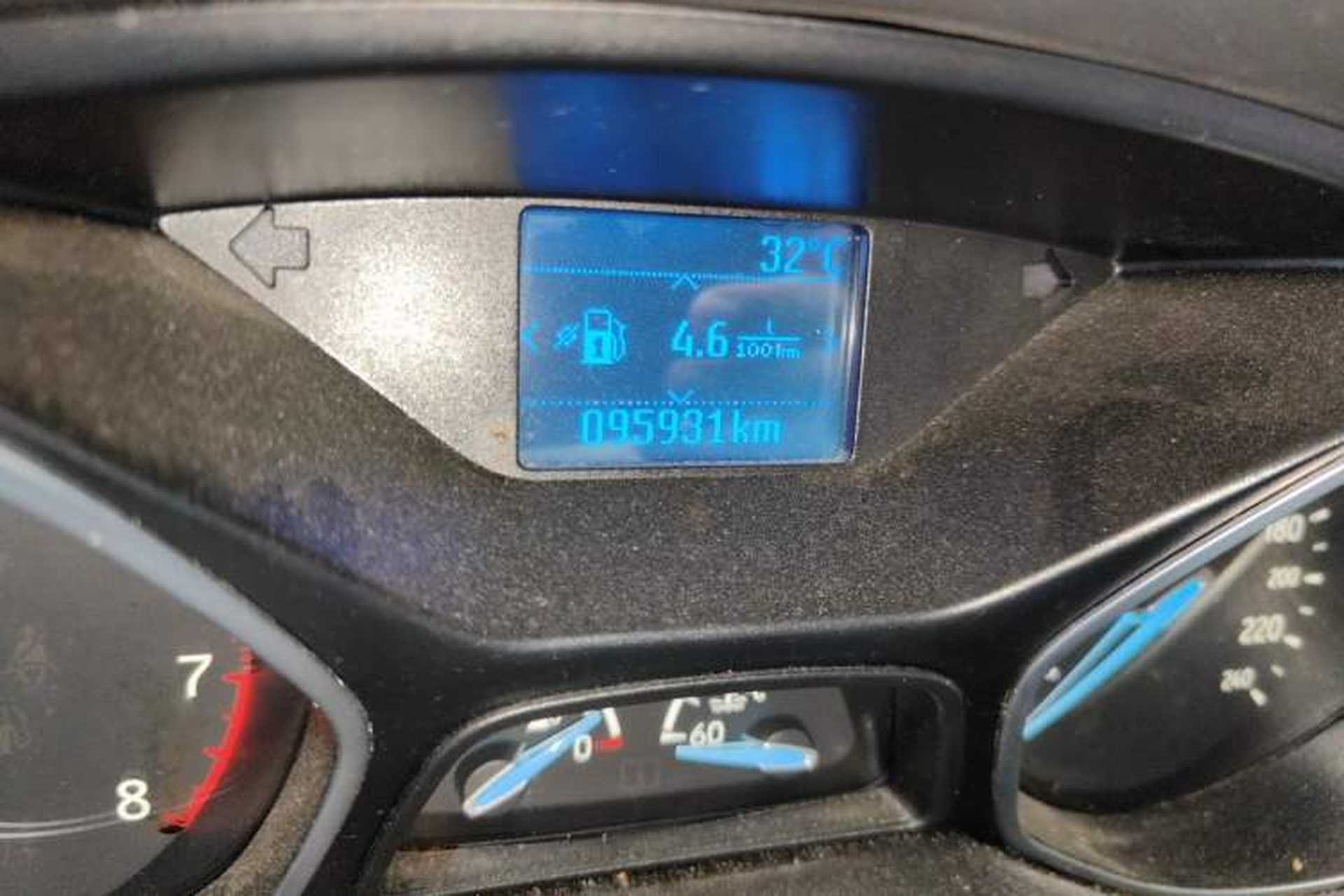 Used Ford Focus 2015 Sedan EcoBoost 125 Manual – Ultra-Style Edition Odometer Close Up