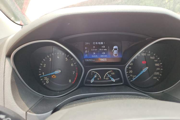 Used Ford Focus 2015 Hatchback EcoBoost 180 Automatic Elite Model Odometer Close Up