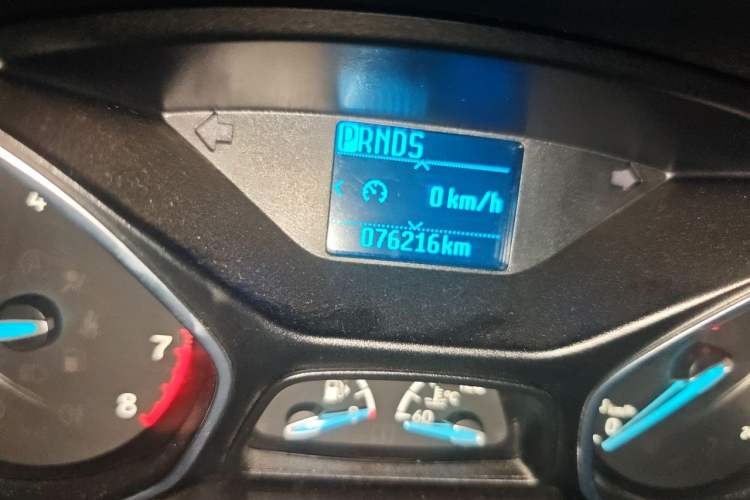 Used Ford Focus 2015 Sedan 1.6L Automatic Trend Model Odometer Close Up