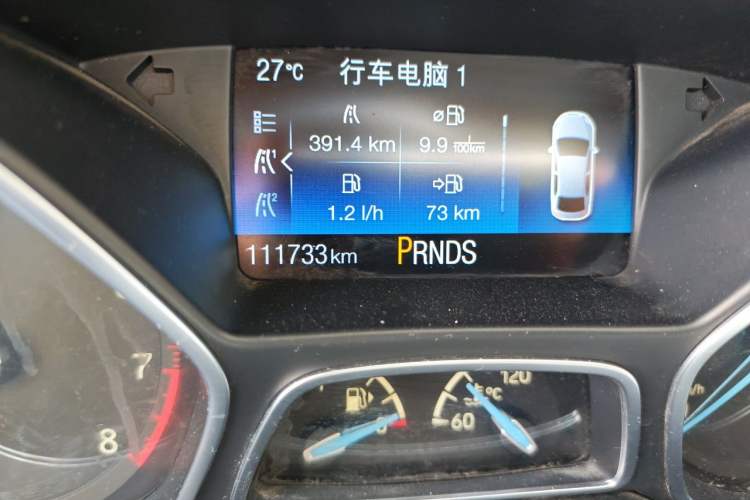 Used Ford Focus 2015 Hatchback EcoBoost 180 Automatic Elite Model Odometer Close Up