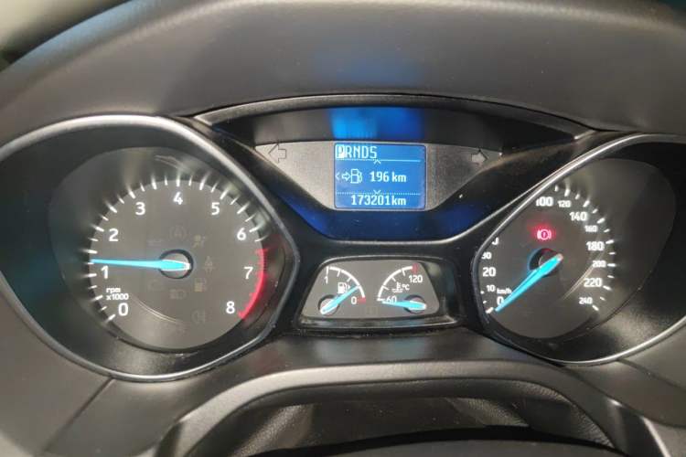 Used Ford Focus 2015 Sedan 1.6L Automatic Trend Model Odometer Close Up