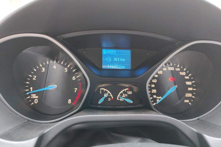 Used Ford Focus 2015 Sedan 1.6L Automatic Trend Model Odometer Close Up