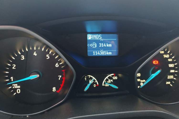 Used Ford Focus 2015 Sedan 1.6L Automatic Trend Model Odometer Close Up