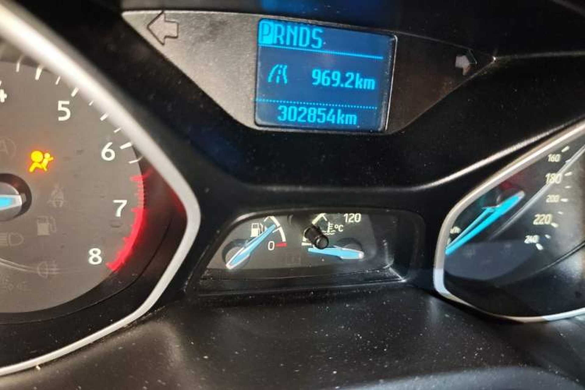 Used Ford Focus 2015 Hatchback 1.6L Automatic Comfort Model Odometer Close Up