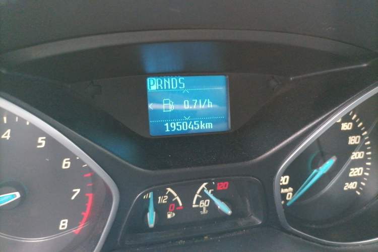 Used Ford Focus 2015 Sedan 1.6L Automatic Trend Model Odometer Close Up