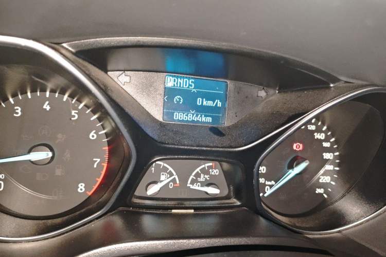 Used Ford Focus 2015 Sedan 1.6L Automatic Trend Model Odometer Close Up