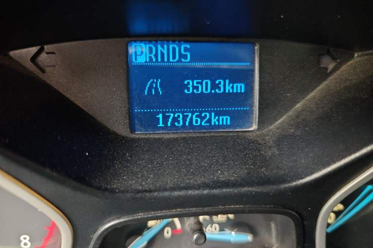 Used Ford Focus 2015 Sedan 1.6L Automatic Comfort Model Odometer Close Up