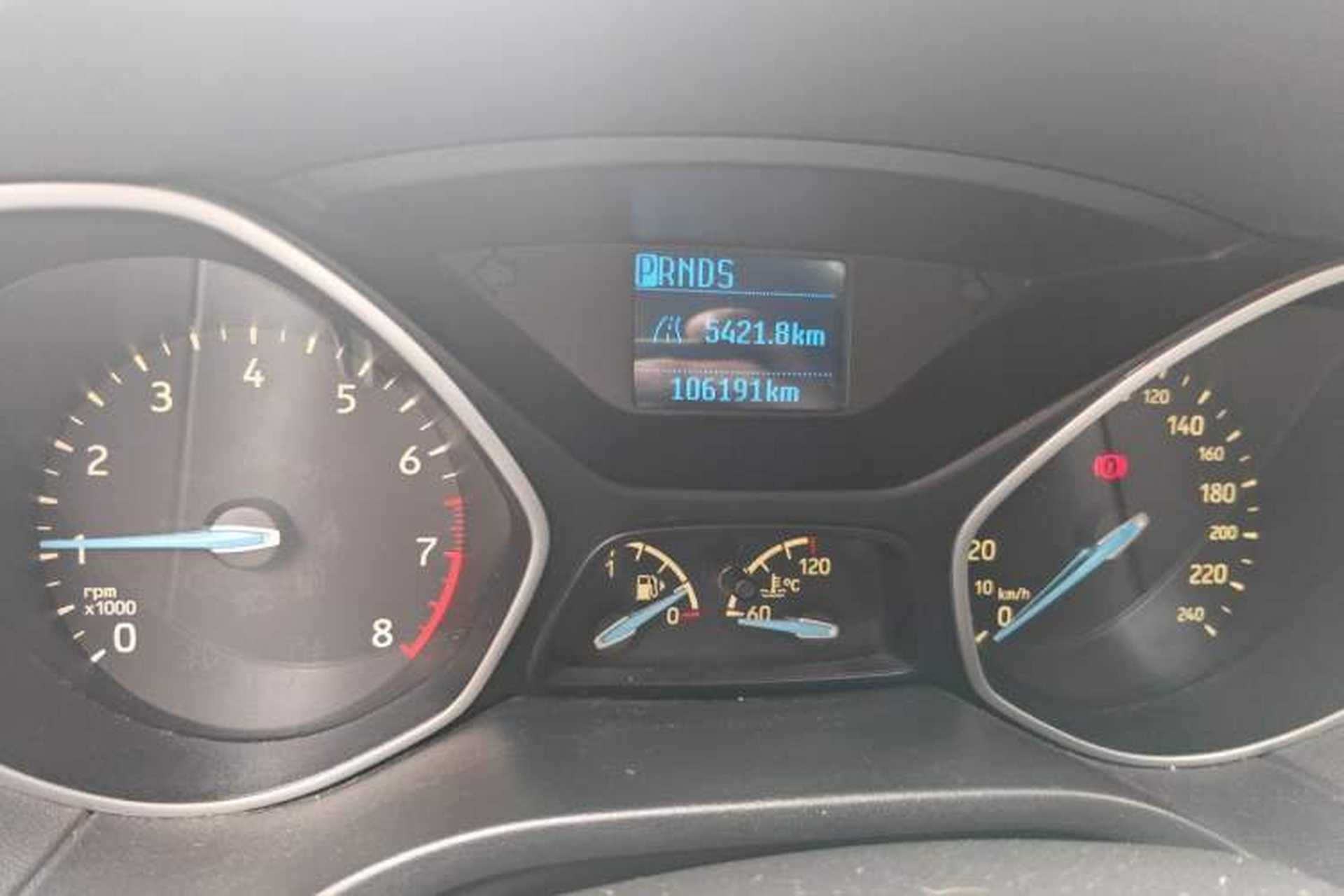 Used Ford Focus 2015 Hatchback 1.6L Automatic Comfort Model Odometer Close Up