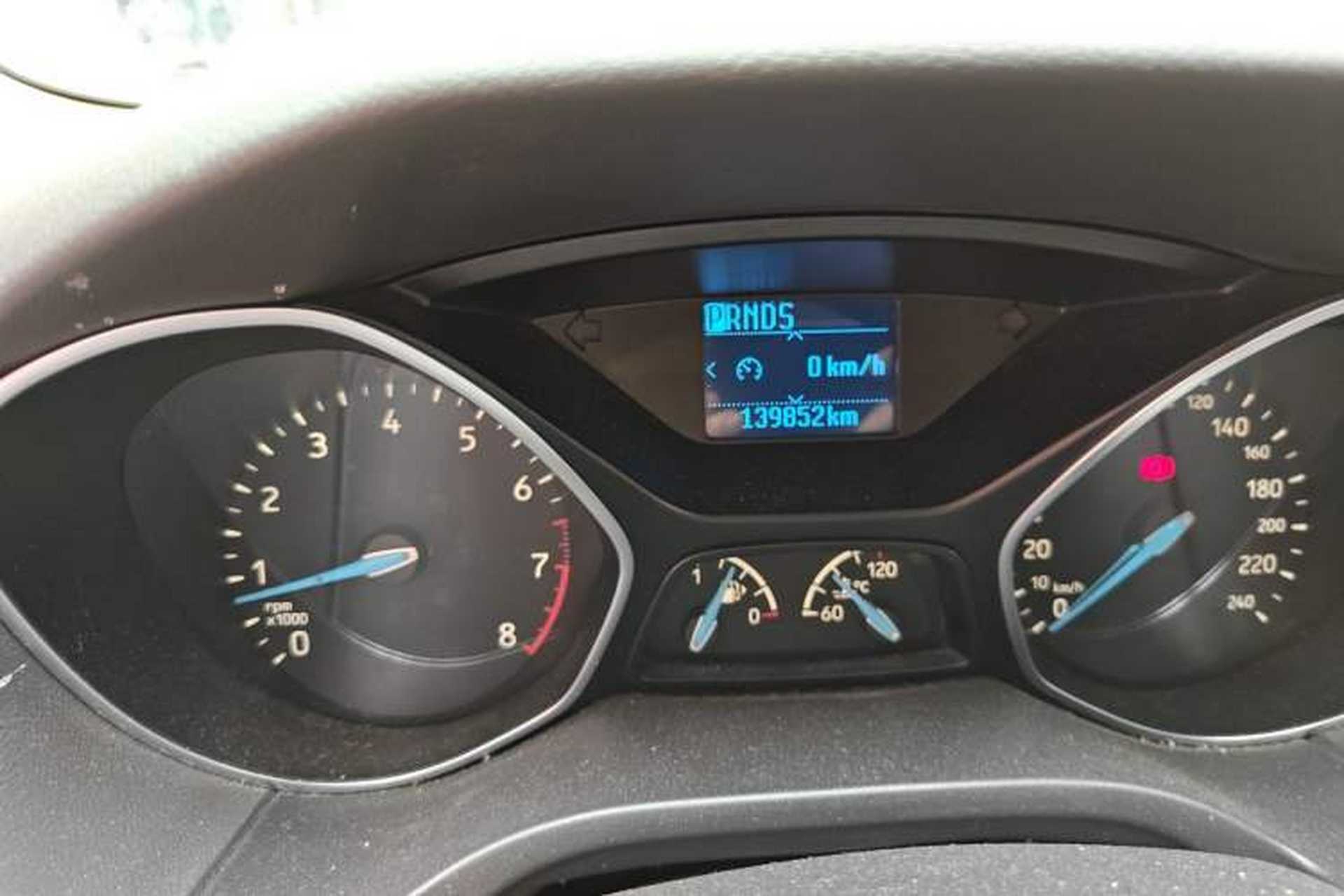 Used Ford Focus 2015 Sedan 1.6L Automatic Trend Model Odometer Close Up