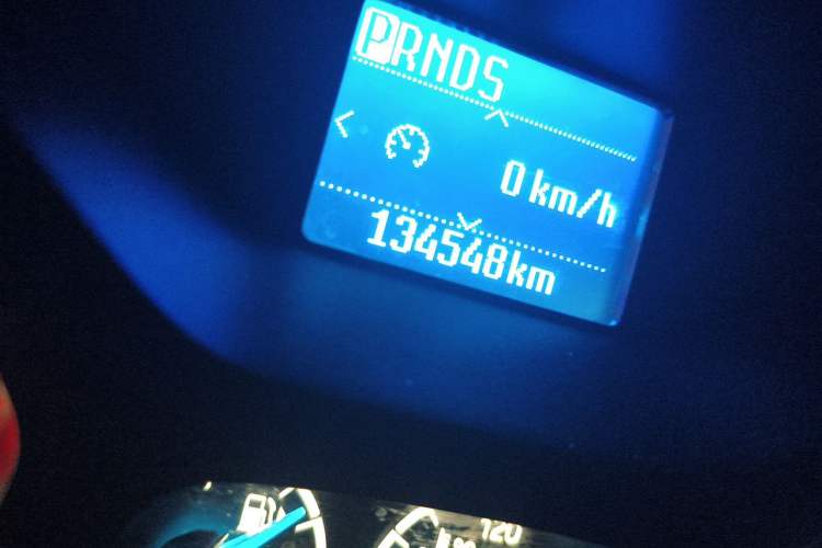 Used Ford Focus 2015 Sedan 1.6L Automatic Trend Model Odometer Close Up