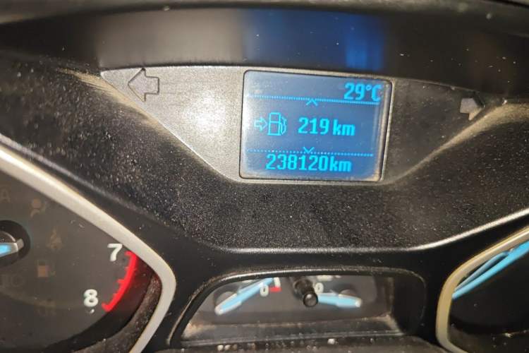 Used Ford Focus 2015 Sedan 1.6L Manual Comfort Model Odometer Close Up