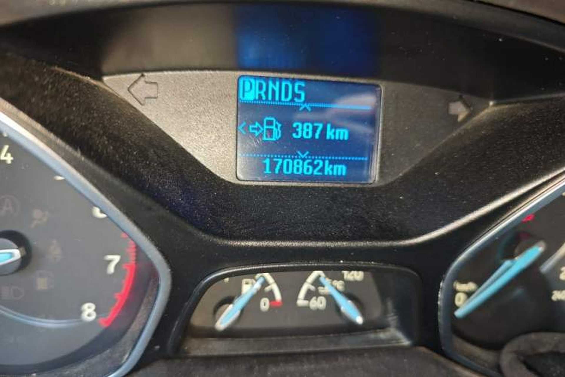 Used Ford Focus 2015 Sedan 1.6L Automatic Trend Model Odometer Close Up
