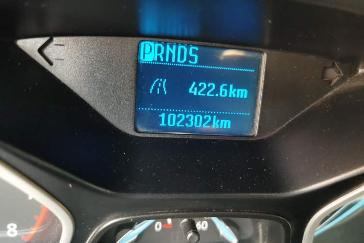 Used Ford Focus 2015 Sedan 1.6L Automatic Comfort Model Odometer Close Up