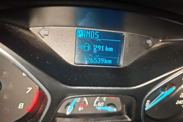Used Ford Focus 2015 Sedan 1.6L Automatic Trend Model Odometer Close Up