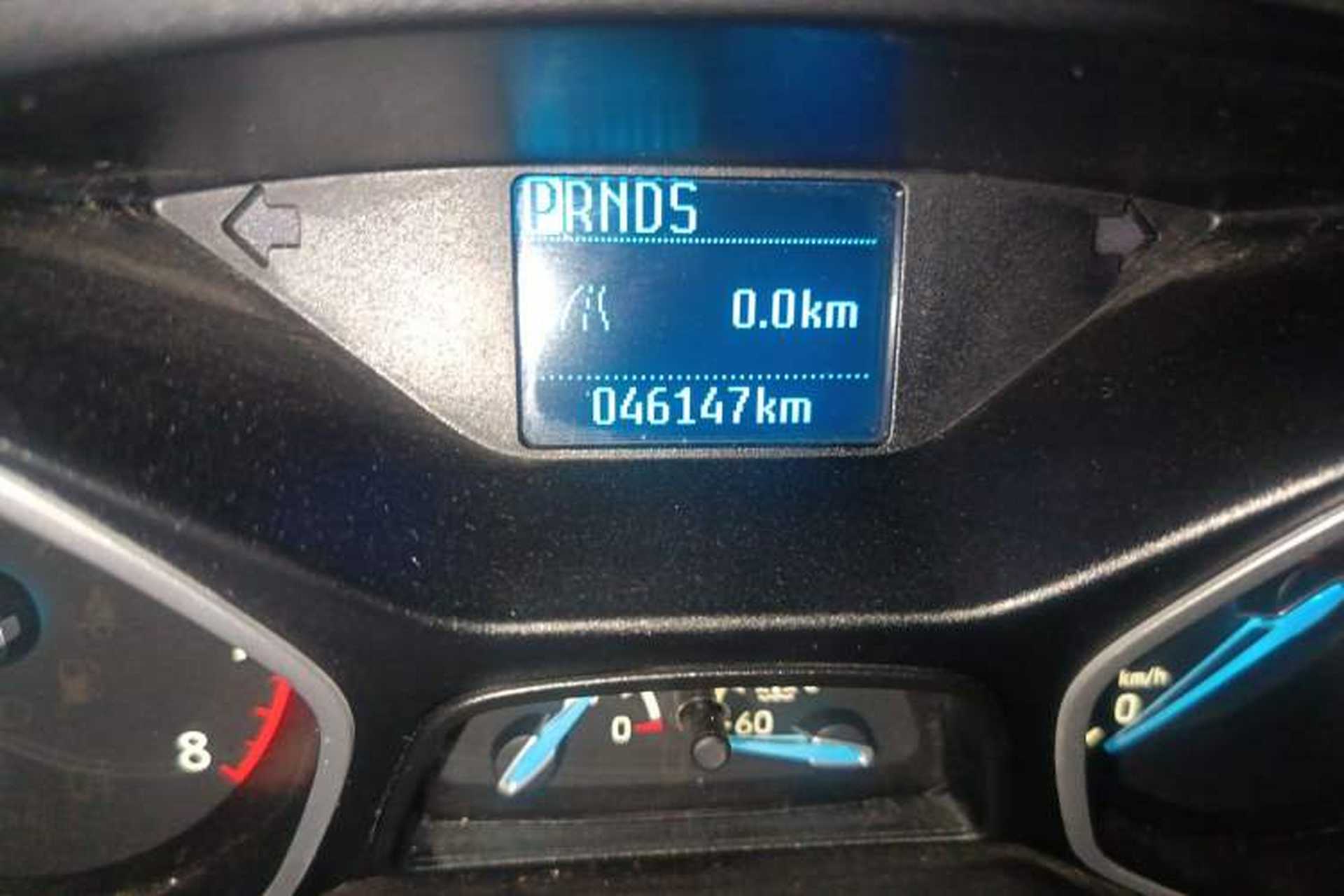 Used Ford Focus 2015 Sedan 1.6L Automatic Comfort Model Odometer Close Up