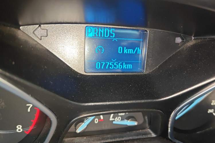 Used Ford Focus 2015 Sedan 1.6L Automatic Trend Model Odometer Close Up