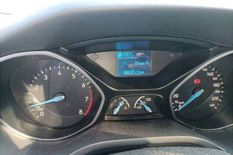 Used Ford Focus 2015 Sedan 1.6L Automatic Trend Model Odometer Close Up