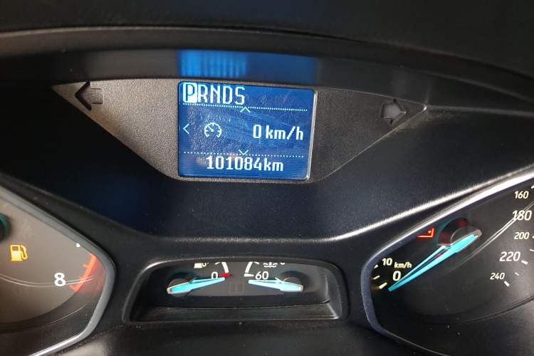 Used Ford Focus 2015 Sedan 1.6L Automatic Trend Model Odometer Close Up