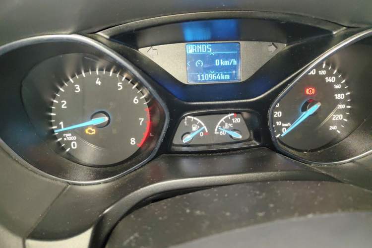 Used Ford Focus 2015 Sedan 1.6L Automatic Trend Model Odometer Close Up