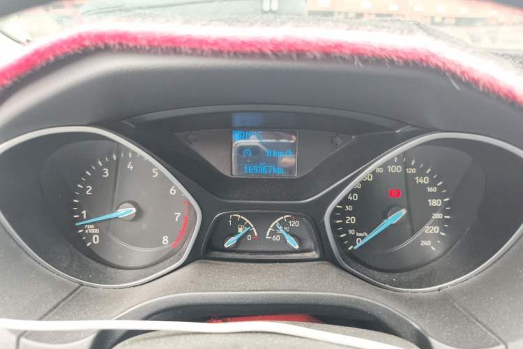 Used Ford Focus 2015 Sedan 1.6L Automatic Trend Model Odometer Close Up