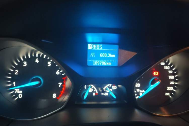 Used Ford Focus 2015 Sedan 1.6L Automatic Comfort Model Odometer Close Up