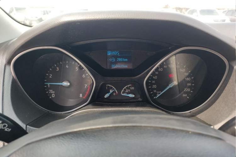 Used Ford Focus 2015 Sedan 1.6L Automatic Trend Model Odometer Close Up