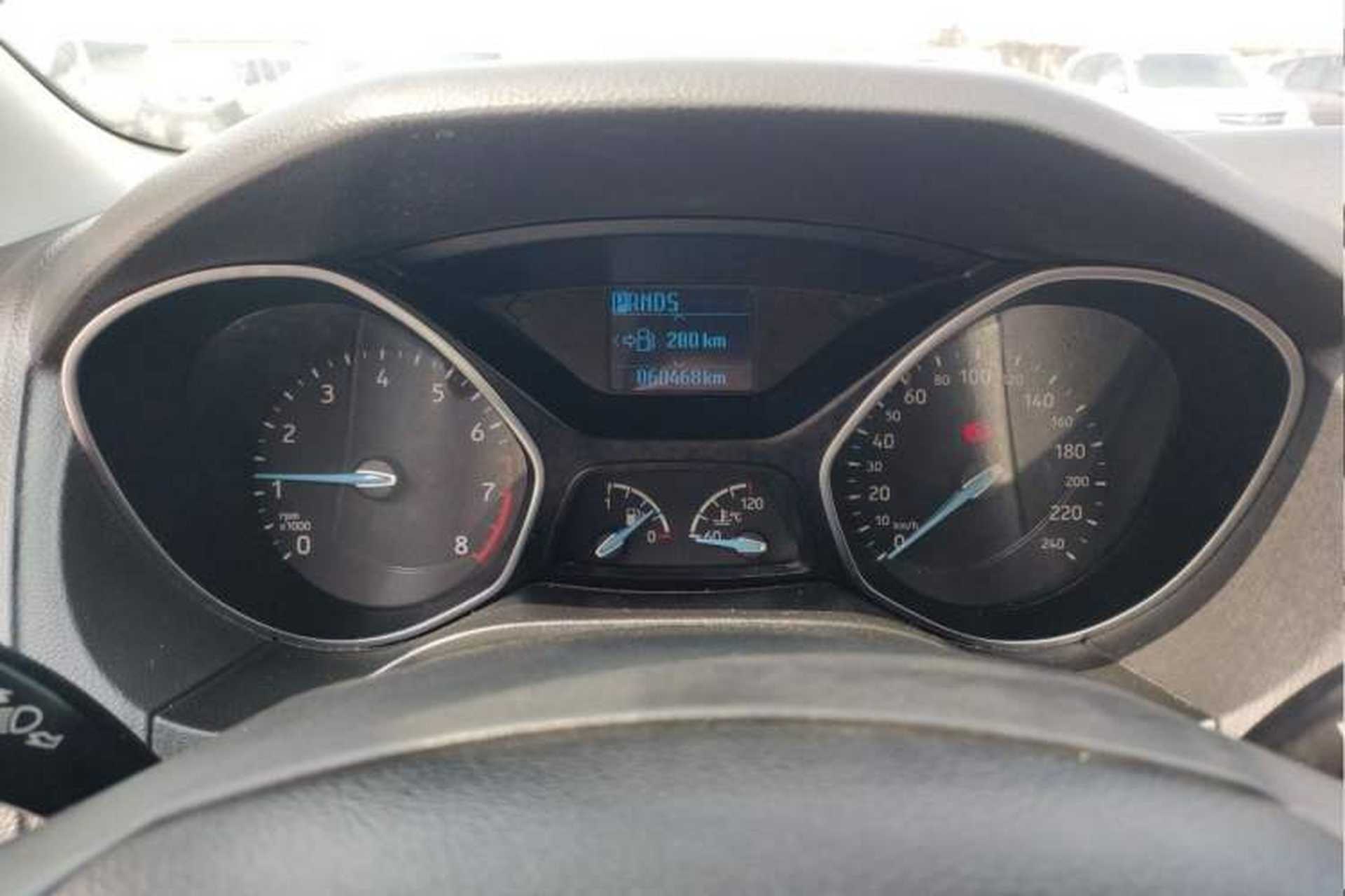 Used Ford Focus 2015 Sedan 1.6L Automatic Trend Model Odometer Close Up