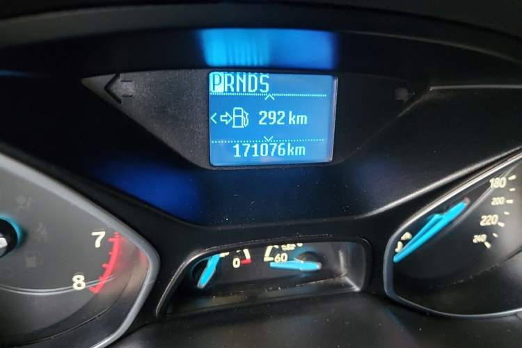 Used Ford Focus 2015 Sedan 1.6L Automatic Trend Model Odometer Close Up