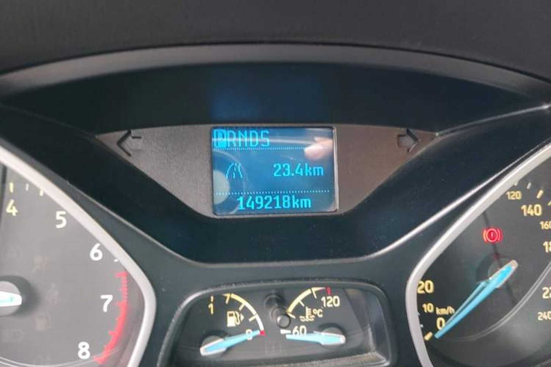 Used Ford Focus 2015 Sedan 1.6L Automatic Comfort Model Odometer Close Up