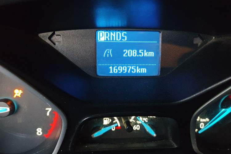Used Ford Focus 2015 Sedan 1.6L Automatic Comfort Model Odometer Close Up