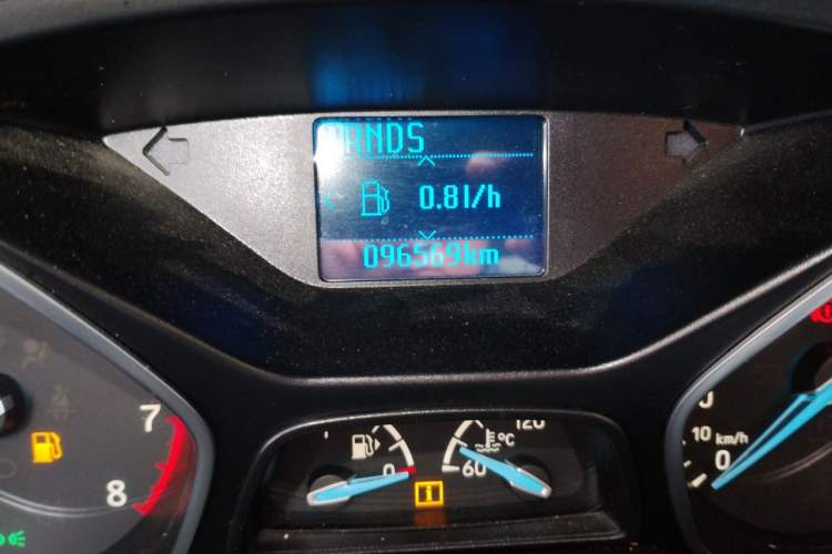 Used Ford Focus 2015 Sedan 1.6L Automatic Trend Model Odometer Close Up